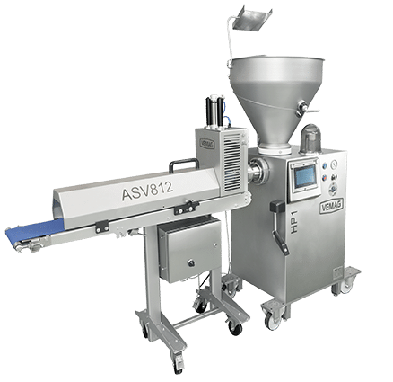 เครื่องแบ่งปริมาณ vemag รุ่น hp1 ประกอบร่วมกับ เครื่องตัดรุ่น asv812 จาก vemag